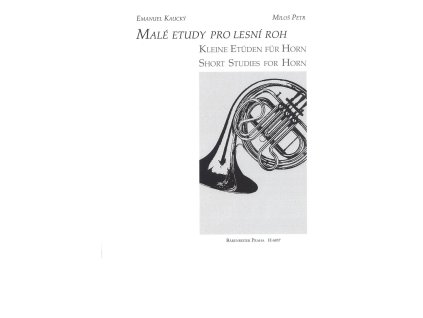 4387 male etudy pro lesni roh emanuel kaucky milos petr