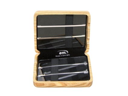 Drevené puzdro na 6 alt saxofónových plátkov