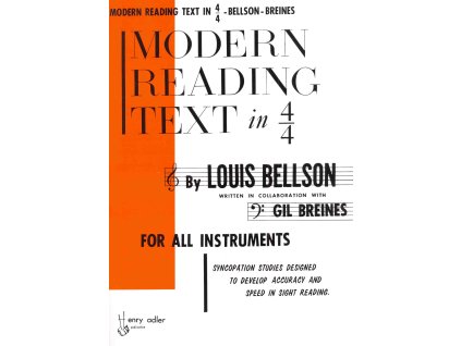 28819 modern reading text in 4 4 by louis bellson for all instruments
