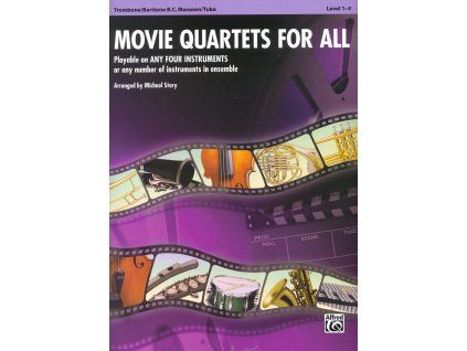 709 movie quartets for all trombon pozoun fagot tuba