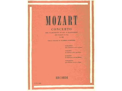 24400 mozart concerto in bb op 107 k 622 for clarinet and piano klarinet a klavir