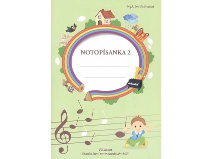 10705 notopisanka 2 psani not a cteni not v houslovem klici