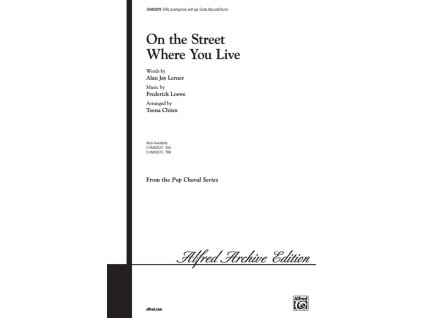 21214 on the street where you live from musical my fair lady satb