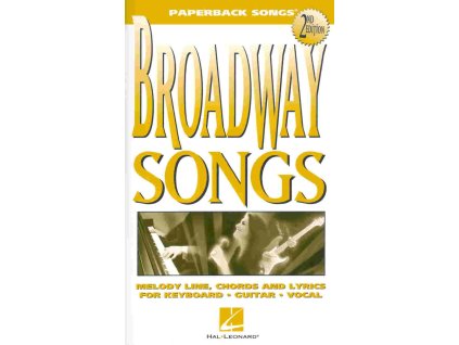 18925 paperback songs broadway songs 2nd edition vocal chord