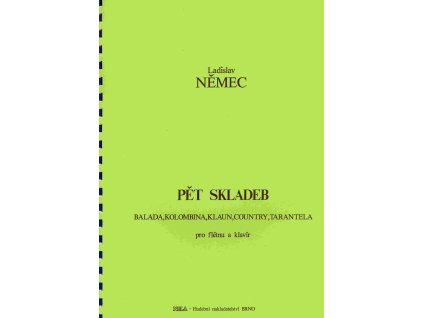25183 pet skladeb pro fletnu klavir ladislav nemec