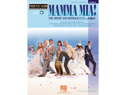 26254 piano play along 73 mamma mia abba hits audio online klavir zpev kytara