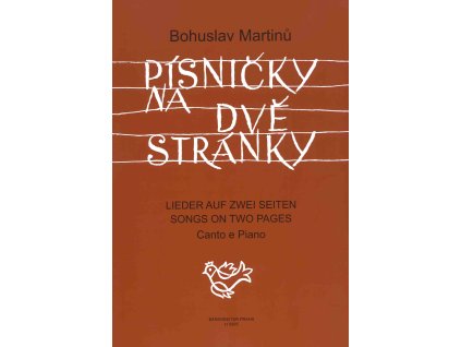 29815 pisnicky na dve stranky bohuslav martinu zpev klavir