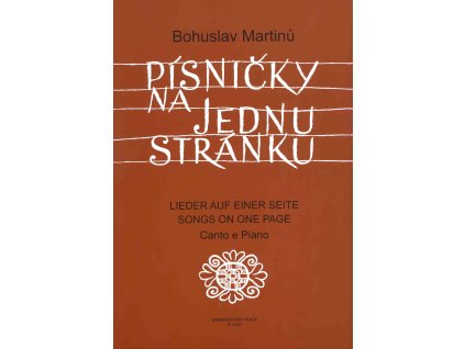 22000 pisnicky na jednu stranku bohuslav martinu zpev klavir