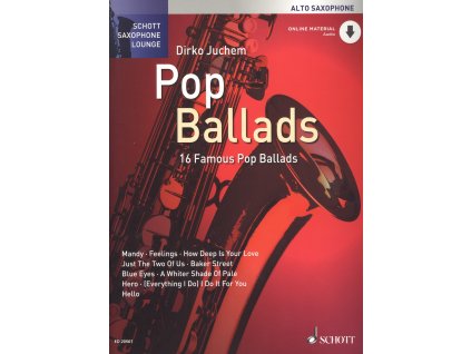 26413 pop ballads 16 famous pop ballads audio online altovy saxofon a klavir