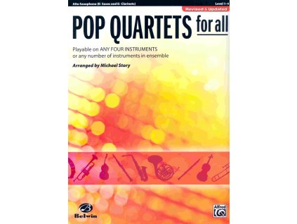 19786 pop quartets for all revised and updated level 1 4 altovy saxofon