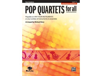 10321 pop quartets for all revised and updated level 1 4 tenorovy saxofon