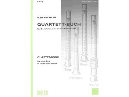 23752 quartet book for recorders satb or other same tune instruments