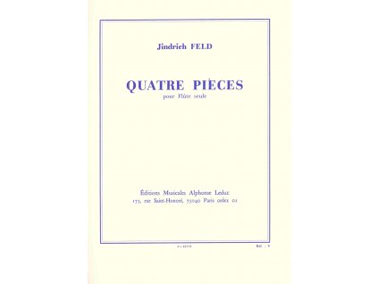 22012 quatre pieces for flute by jindrich feld pricna fletna