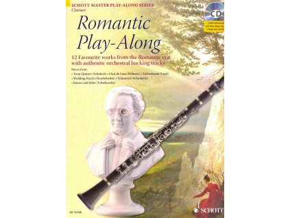 27484 romantic play along cd klarinet a klavir