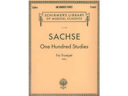 12607 sachse one hundred studies for trumpet 100 etud pro trumpetu