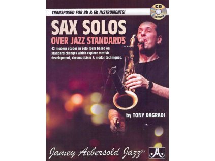 29362 sax solos over jazz standards cd bb eb instruments