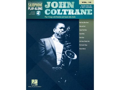 7738 saxophone play along 10 john coltrane audio online altovy tenorovy saxofon