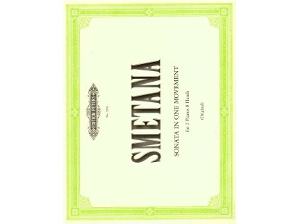 31408 smetana sonata in one movement in e minor 2 klaviry 8 rukou