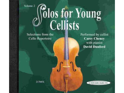 24301 solos for young cellists 2 cd s klavirnim doprovodem