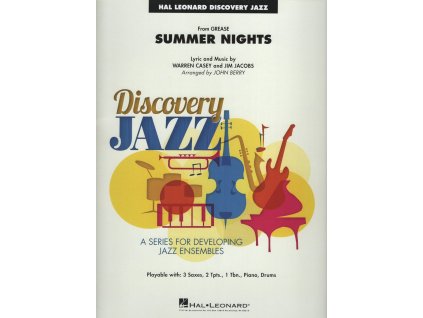 23800 summer nights from grease easy jazz band partitura party