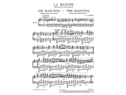 18421 sweet the madonna religious meditation klavir