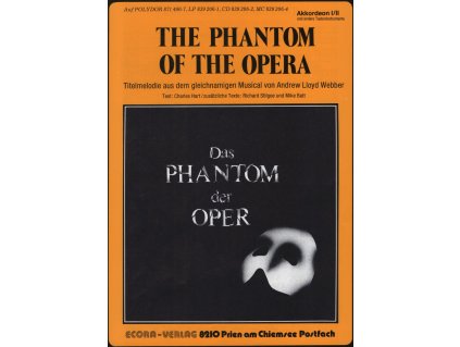 16378 the phantom of the opera fantom opery akordeon solo nebo duet