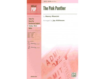24766 the pink panther satb klavir