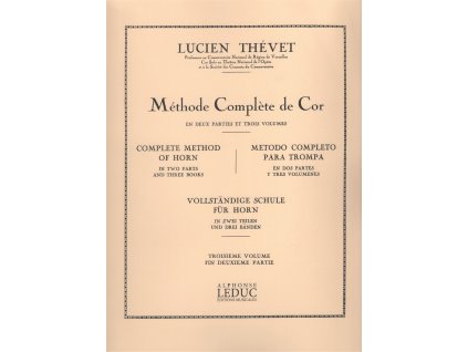 16051 thevet complete method of horn volume 3 skola hry na lesni roh treti dil