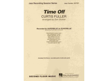 25390 time off jazz octet partitura party
