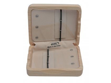 Drevené puzdro na 6 tenor saxofónových plátkov