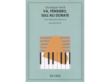 25132 va pensiero sull apos ali dorate nabucco for piano