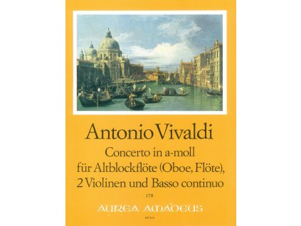 17146 vivaldi concerto in a minor altova zobcova fletna hoboj pricna fletna 2x housle a basso continuo klavir violoncello