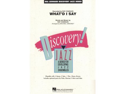 24616 what apos d i say by ray charles audio online easy jazz ensemble