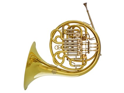 Gebr. Alexander Model 203ST dvojitý F/B lesný roh (Povrchová úprava zlatomosadz)