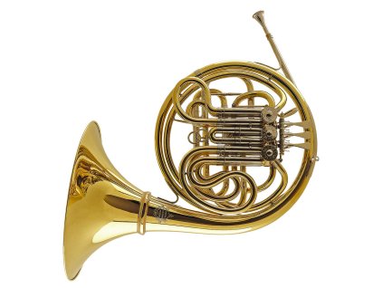 Gebr. Alexander Model 403 dvojitý F/B lesný roh (Povrchová úprava zlatomosadz)