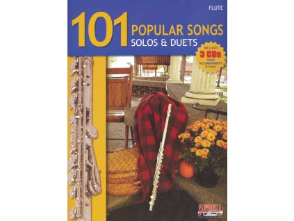 4414 101 popular songs solos duets 3x cd pricna fletna