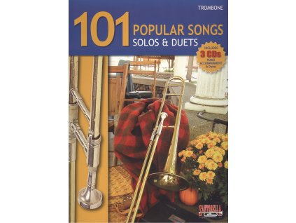 11809 101 popular songs solos duets 3x cd trombon pozoun