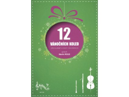 9253 12 vanocnich koled pro klarinet a fagot violoncello audio online