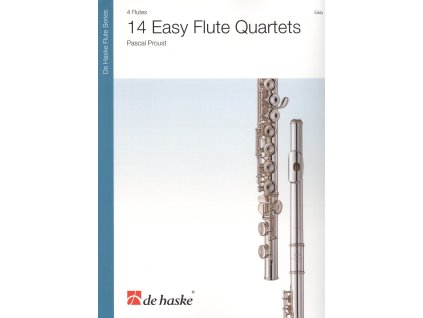 10777 14 easy flute quartets partitura a party