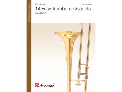 15742 14 easy trombone quartets partitura party