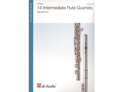 11494 14 intermediate flute quartets partitura party