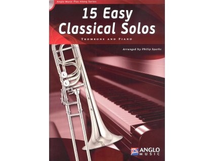 1849 15 easy classical solos cd trombone bc tc in bb piano trombon a klavir