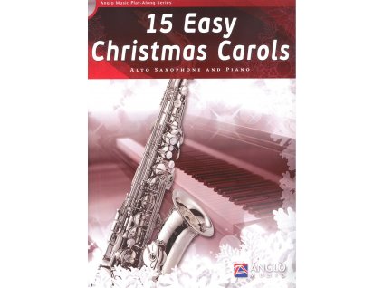 4270 15 easy christmas carols cd altovy saxofon a klavir