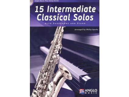 1675 15 intermediate classical solos cd altovy saxofon a klavir