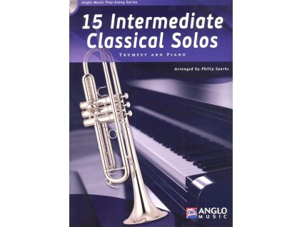 1873 15 intermediate classical solos cd trumpeta a klavir