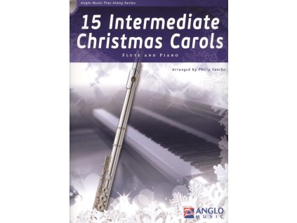 5638 15 intermediate christmas carols cd pricna fletna a klavir