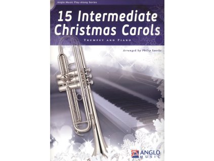 5620 15 intermediate christmas carols cd trumpeta a klavir