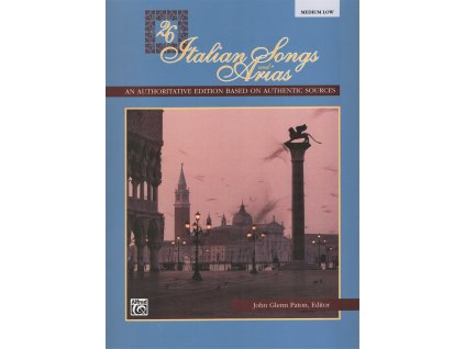 13696 26 italian songs and arias zpev nizsi hlas a klavir
