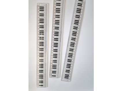 1681 30 cm pravitko s designem klaviatury 30cm keyboard design clear ruler