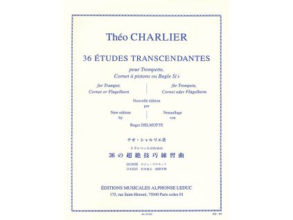 15793 36 etudes transcendantes by theo charlier pokrocile etudy pro trumpetu